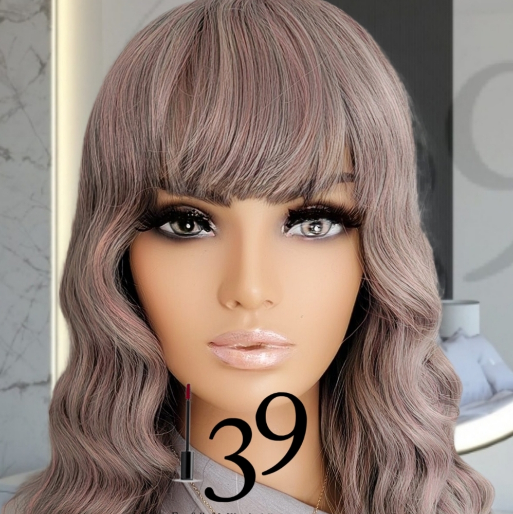 Sexy human hair bangs wig - Picture 2 of 4